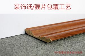 Wrapping with wood grain PVC/paper